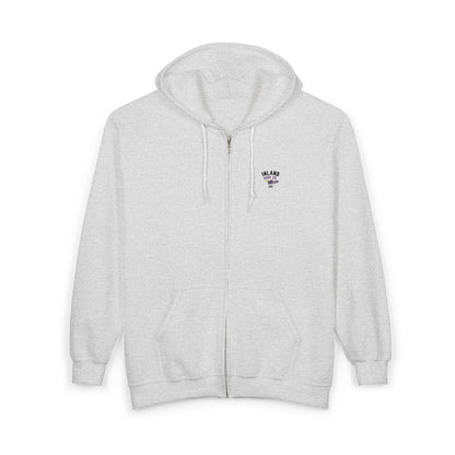Inland Surf Co. Zip Hoodie — 'Off The Deck' Retro Surf Graphic