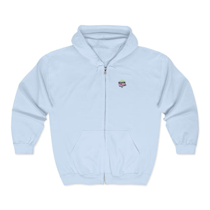 Sask Surf Club Zip Hoodie — 'Off The Deck' Retro Surf Graphic
