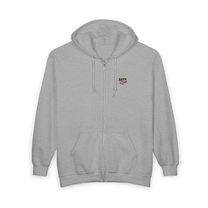 Sask Surf Club Zip Hoodie — 'Off The Deck' Retro Surf Graphic