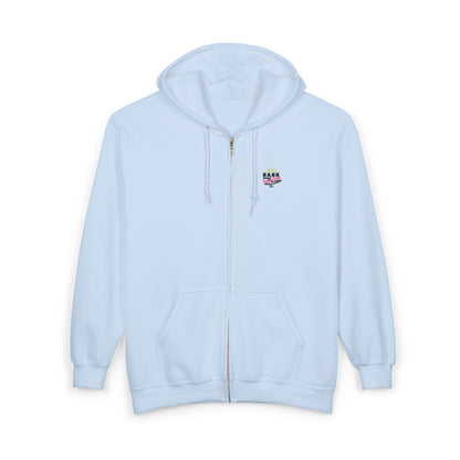 Sask Surf Club Zip Hoodie — 'Off The Deck' Retro Surf Graphic