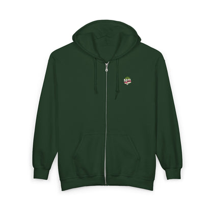 Sask Surf Club Zip Hoodie – Retro Beach Surfboard Design