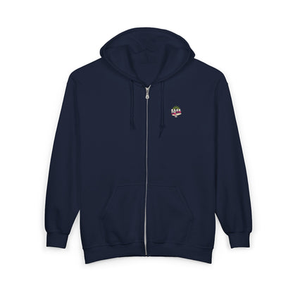 Sask Surf Club Zip Hoodie – Retro Beach Surfboard Design