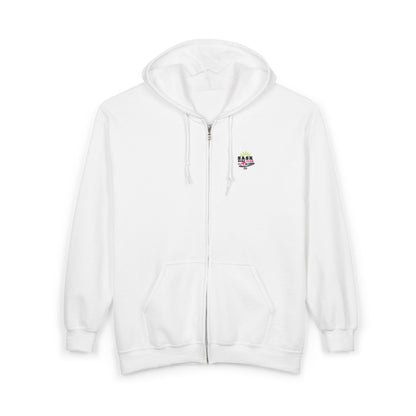 Sask Surf Club Zip Hoodie — 'Off The Deck' Retro Surf Graphic