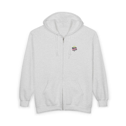 Sask Surf Club Zip Hoodie — 'Off The Deck' Retro Surf Graphic